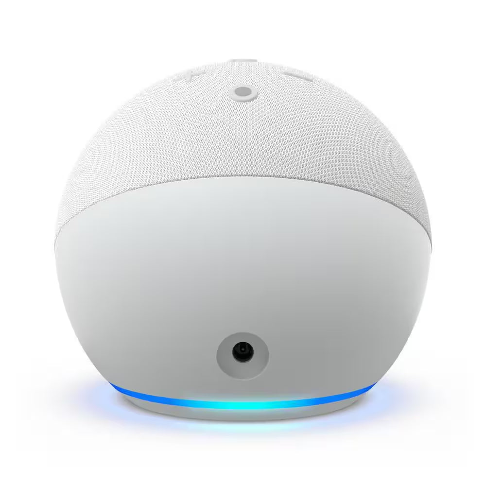 Echo Dot (5Th Gen, 2022 Release) with Clock Smart Speaker with Clock and Alexa, Glacier White