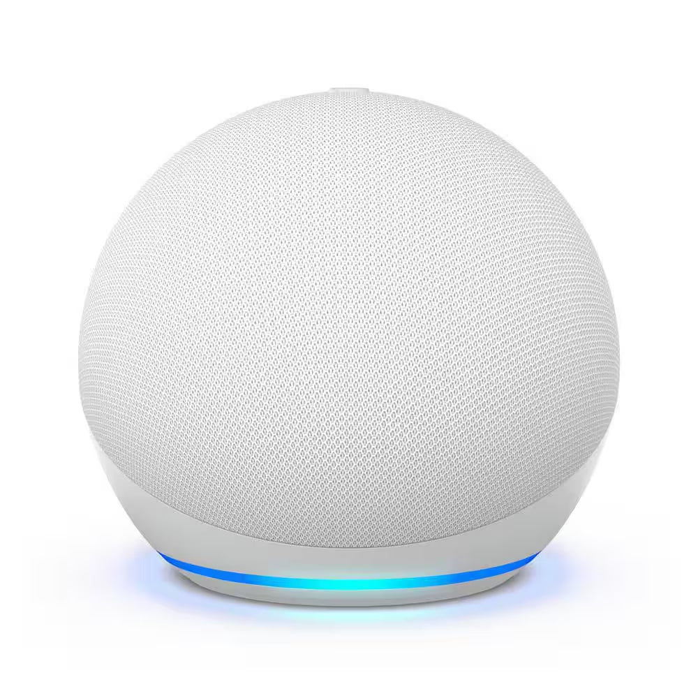 Echo Dot (5Th Gen, 2022 Release) with Clock Smart Speaker with Clock and Alexa, Glacier White